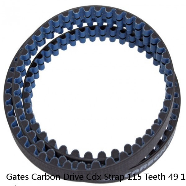 Gates Carbon Drive Cdx Strap 115 Teeth 49 13/16in Black 36 1/12ft-115T-12CT - #1 image